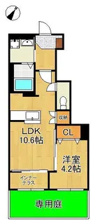 シャルマン・東鳴水【1階】の間取り