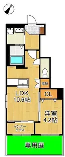 シャルマン・東鳴水【1階】の間取り