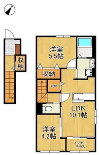 シャルマン・東鳴水【2階】の間取り
