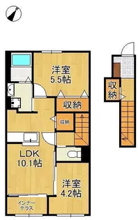 シャルマン・東鳴水【2階】の間取り