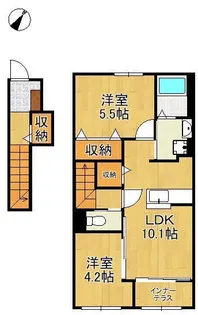 シャルマン・東鳴水【2階】の間取り