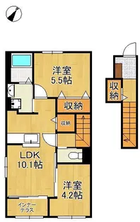 シャルマン・東鳴水【2階】の間取り