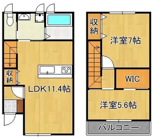 パークサイドAZO【1階】の間取り