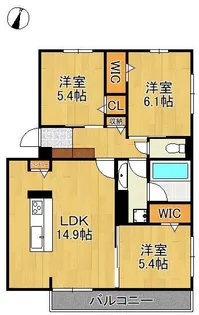 TORISIA相生町【2階】の間取り