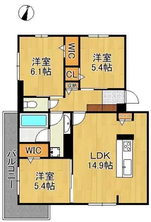 TORISIA相生町【2階】の間取り