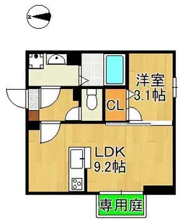 エスト・プラージュ【1階】の間取り