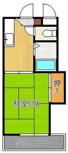 1Kの間取り画像