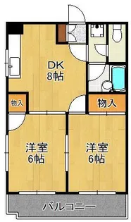 シャトレ松尾Ⅱ【3階】の間取り