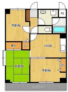 ジョイフル祇園桜通り【4階】の間取り