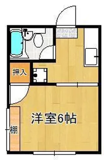 ホワイトハイツ枝光【4階】の間取り