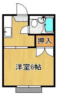 ホワイトハイツ枝光【4階】の間取り