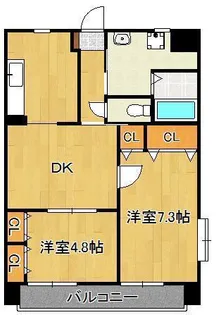 シェアンジュ21【8階】の間取り
