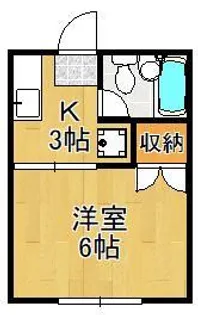 ホワイトハイツ春の町【2階】の間取り