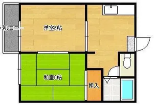 クレール祝町Ⅲ【1階】の間取り