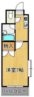 トーケン設計戸畑駅前Ⅱ【6階】の間取り