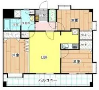 ニューリバー九工大駅前【9階】の間取り