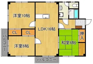 アルカサール菅原【4階】の間取り