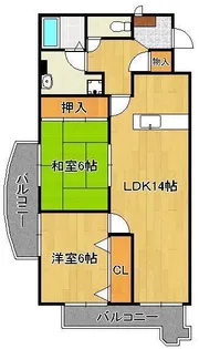 ニューコーポ高見【2階】の間取り