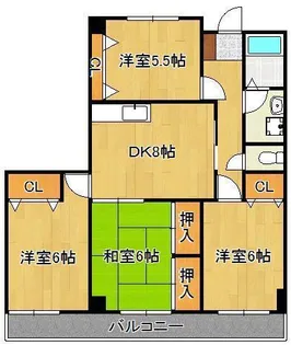 ニューコーポ高見【3階】の間取り