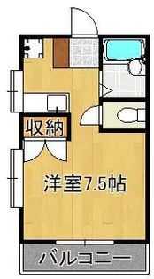 ハイネス枝光A棟【1階】の間取り