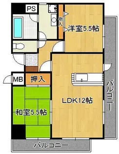 アネーロあそう【10階】の間取り