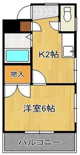 シャトレ千防【2階】の間取り