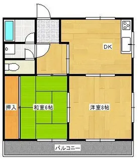 ドウエル大谷【2階】の間取り