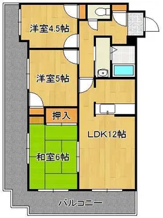 エルザサンリバー戸畑【6階】の間取り