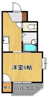 ギャラン小芝【2階】の間取り