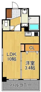 LE GRAND BLEU DEUX【5階】の間取り