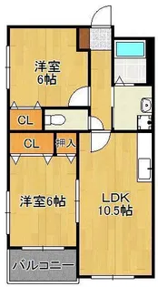リバティヒルズ浅生【1階】の間取り