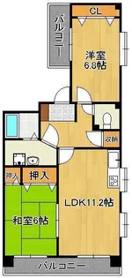 ガーデンパレスやひろⅠ【7階】の間取り