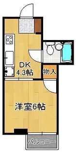 レジデンシャル枝光駅前【2階】の間取り