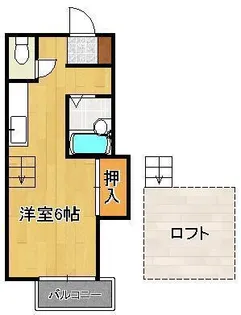 シティベール八王寺【2階】の間取り
