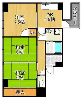 光興産中央ビル【5階】の間取り