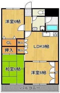 メルディアキューブやはた【5階】の間取り