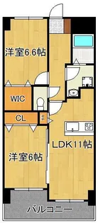 LE GRAND BLEU【2階】の間取り