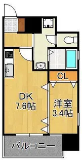 レクオス朋【7階】の間取り