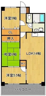 セントラルパーク浅生【4階】の間取り