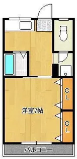 ピエドラブランカ仙水【2階】の間取り