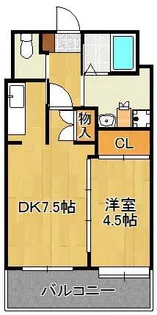 ニューリバー戸畑【3階】の間取り