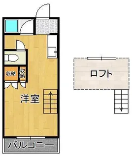 オアシス中央町【1階】の間取り