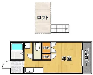 オアシス中央町【1階】の間取り