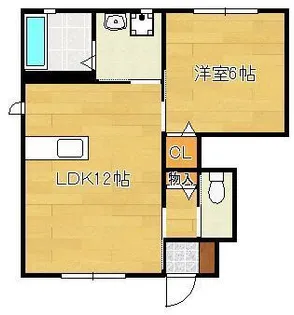 メゾンクレール池田【1階】の間取り