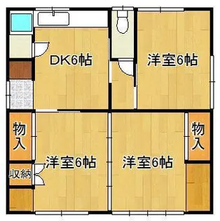 H.R八幡東【2階】の間取り