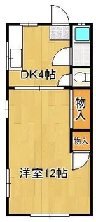 日の出コーポ【1階】の間取り