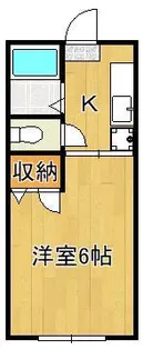 オアシス中原東 A棟【1階】の間取り