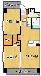 ハイネス槻田【2階】の間取り