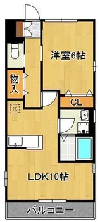 ビューテラス清田Ⅲ【1階】の間取り