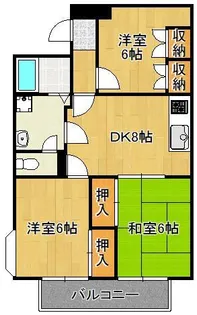 CASA CEREZO槻田【4階】の間取り